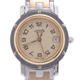 HERMES Hermes Clipper CL4.220 Women's SS/GP Watch Quartz Ivory Dial A Rank Used Ginzo