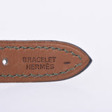 HERMES Hermes Else Watch: Ladies GP/leather watch GP/Green. Green. Green. AB Rankin Chigenzo.