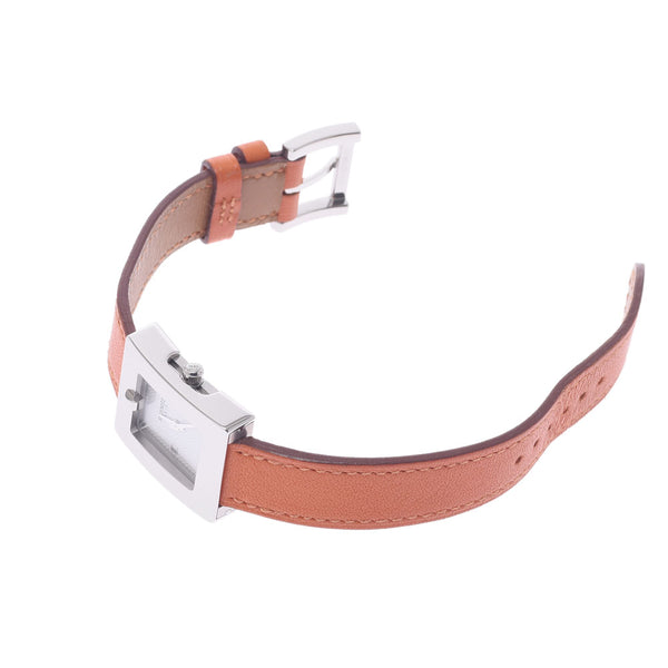 HERMES Hermes Belt Watch BE1.110 Ladies SS/Leather Watch Quartz White Dial A Rank Used Ginzo