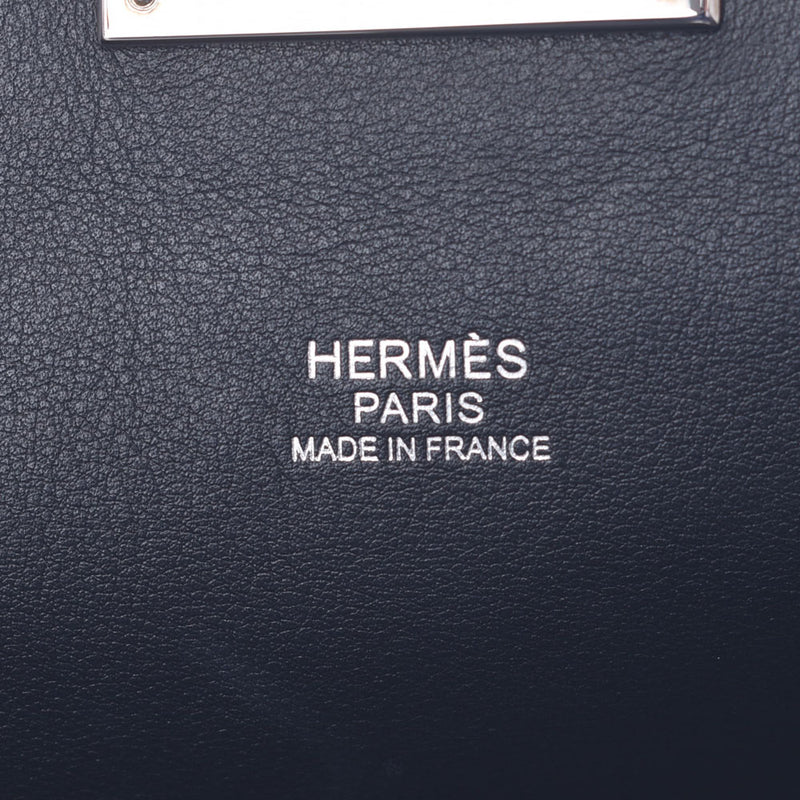 HERMES Hermes工具箱20 2WAY袋黑色金铭文(2011年左右)女士Vossuit手袋AB Ranks使用银器