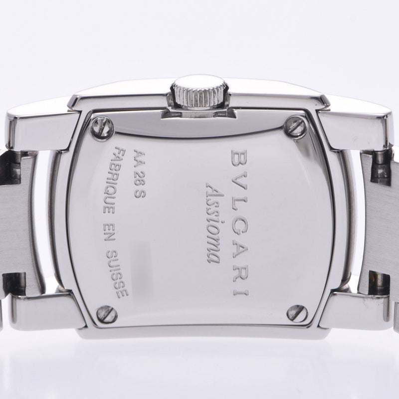 BVLGARI ブルガリ アショーマ AA26C6SS レディース SS 腕時計 クオーツ 白文字盤 Aランク 中古 銀蔵