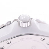 CHANEL Chanel J12 33mm 12P Diamond H1628 Women White Ceramic / SS Watch Quartz White Flight AB Rank Used Silgrin