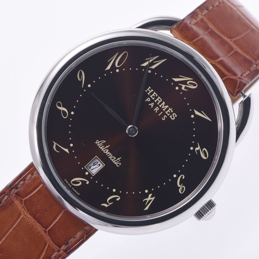 Hermes Also Mens Watch AR4.810 HERMES Used – 銀蔵オンライン