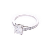 【Summer Selection Recommended】 Cartier Cartier ♯54 Diamond 1.54ct 13.5 Ladies PT950 Platinum Ring / Ring A Rank Used Silgrin