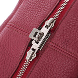 Hermes Victoria 35 Ruby silver hardware 14K (1414) Unisex