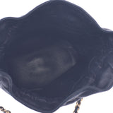 CHANEL シャネル ミニ巾着 チェーンショルダーバッグ 黒 ゴールド金具 レディース ラムスキン ショルダーバッグ Bランク 中古 銀蔵