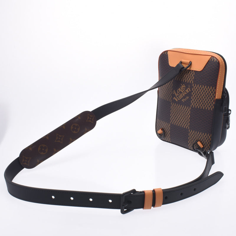 ルイヴィトン LOUIS VUITTON NIGO®コラボ N40379 ダミエ ジャイアント アマゾン・スリングバッグ ショルダーバッグ ダミエキャンバス エベヌ ブラウン 新品