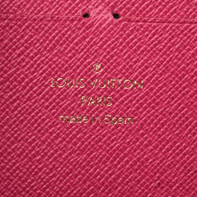 Louis Vuitton Louis Vuitton Monogram Portfoille Crimmers Hot Pink M42119 Unisex Monogram Canvas Long Wallet A-Rank Used Silgrin