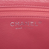 [母亲节Suume]银色展示使用的Chanel Chanel Matrasse链肩粉色鱼子酱皮肤单肩包新