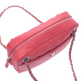 [母亲节Suume]银色展示使用的Chanel Chanel Matrasse链肩粉色鱼子酱皮肤单肩包新