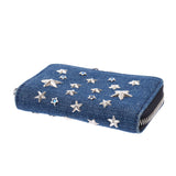 Jimmy Choo Jimmy Choo Star学习卡盒蓝色UniSEx Denim Coin Case AB排名使用水池