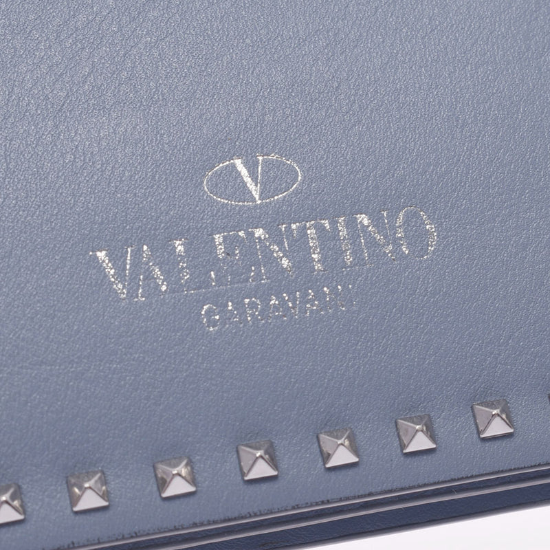 Valentino Valentino Study Belt Bag Blue Unisex Leather West Bag A-Rank Used Silgrin