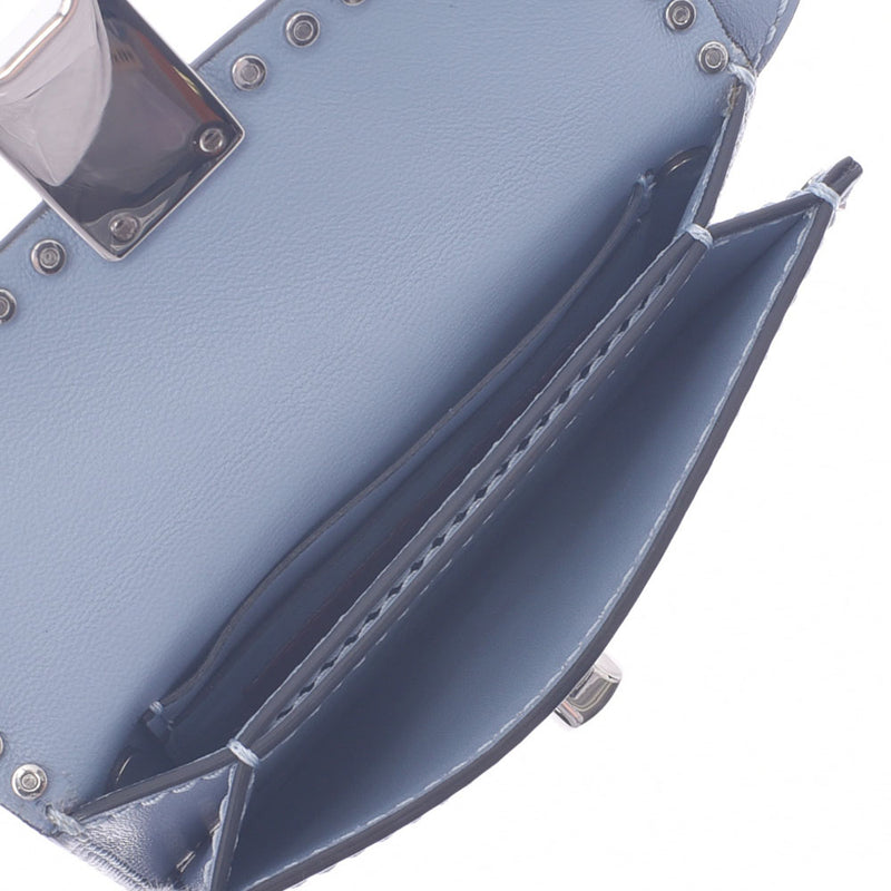 Valentino Valentino Study Belt Bag Blue Unisex Leather West Bag A-Rank Used Silgrin