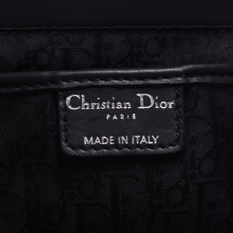 Christian Dior クリスチャンディオール 黒 レディース レザー クラッチバッグ ABランク 中古 銀蔵