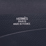 HERMES エルメス ベアン 黒 シルバー金具 □I刻印(2005年頃) ユニセックス ヴォーエプソン カードケース ABランク 中古 銀蔵