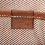 HERMES Hermes Boorang Ivory/Tea □Q Imprint (circa 2013) Unisex Twal Ash/Valeria Shoulder Bag B Rank Used Ginzo