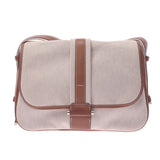 HERMES Hermes Boorang Ivory/Tea □Q Imprint (circa 2013) Unisex Twal Ash/Valeria Shoulder Bag B Rank Used Ginzo