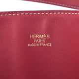 HERMES Hermes Deuxence 28 Rouge Ash/Rouge Kazak □Q Engraved (circa 2013) Unisex Vau kissim Tote Bag AB Rank Used Ginzo