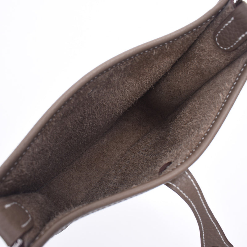 【母亲节推荐】银藏二手未使用的HERMES爱马仕EVRIM TPM Y刻印Ettop Trip Creamans肩包