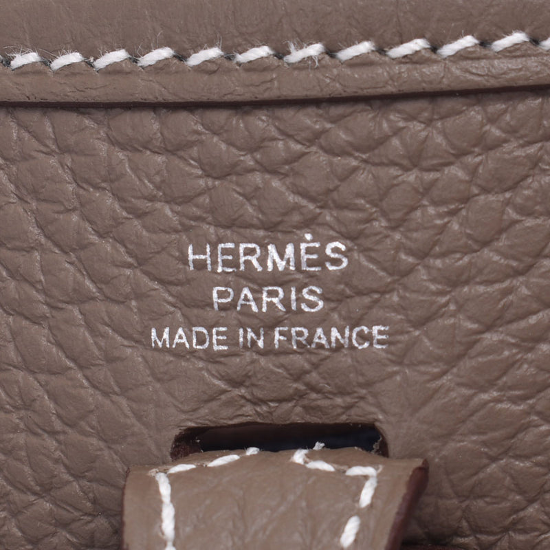 【母亲节推荐】银藏二手未使用的HERMES爱马仕EVRIM TPM Y刻印Ettop Trip Creamans肩包