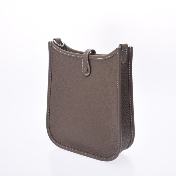 【母亲节推荐】银藏二手未使用的HERMES爱马仕EVRIM TPM Y刻印Ettop Trip Creamans肩包