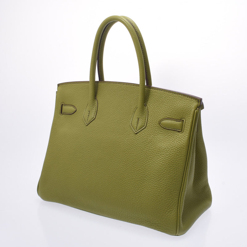 Hermes Birkin bag 30 anise green silver hardware