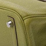 Hermes Birkin bag 30 anise green silver hardware