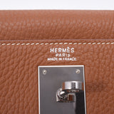 HERMES エルメス ケリー 32 内縫い 2WAYバッグ ゴールド シルバー金具 □I刻印(2005年頃) レディース トリヨンクレマンス ハンドバッグ ABランク 中古 銀蔵