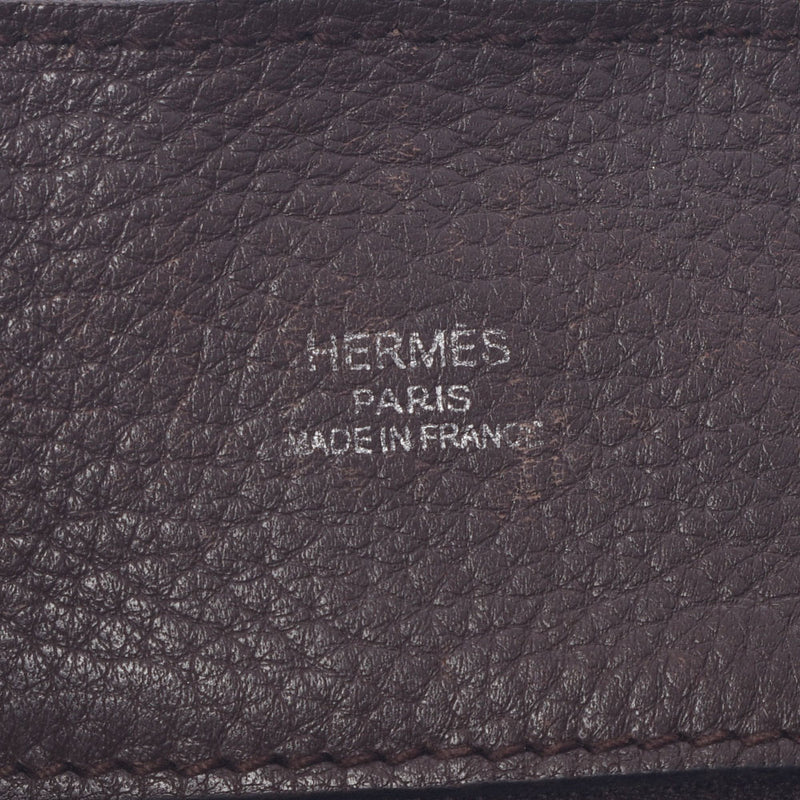 HERMES爱马仕Marukiri通用棕色金属零件M刻印（2009年左右）中性三丽英克莱曼斯挎包B等级二手银藏