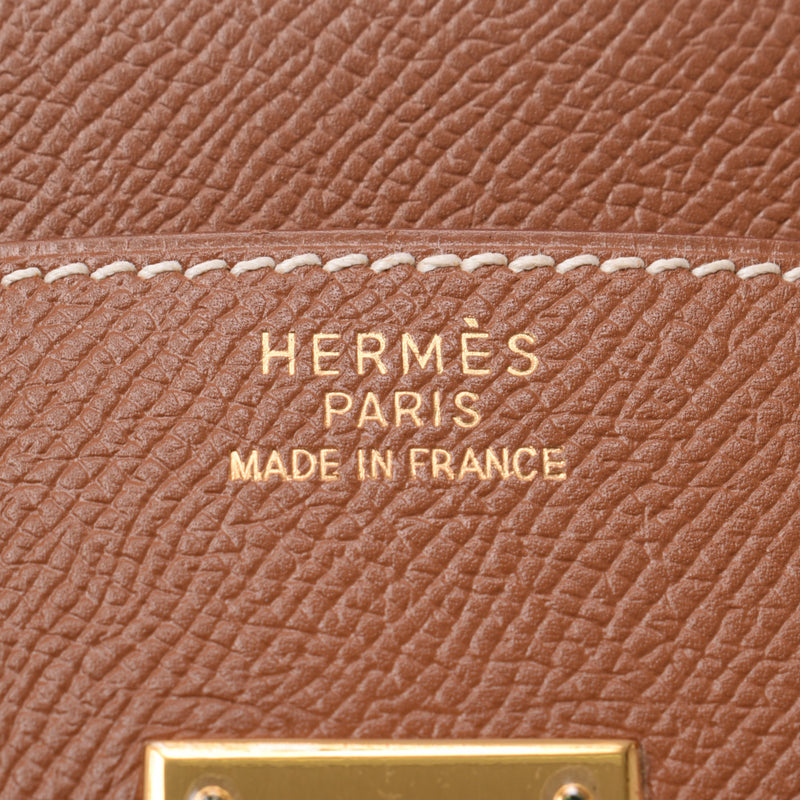 Hermes Hermes Burkin 35金金支架□D处理（2000年左右）UniSEX Kushbel手提包A级使用Silgrin