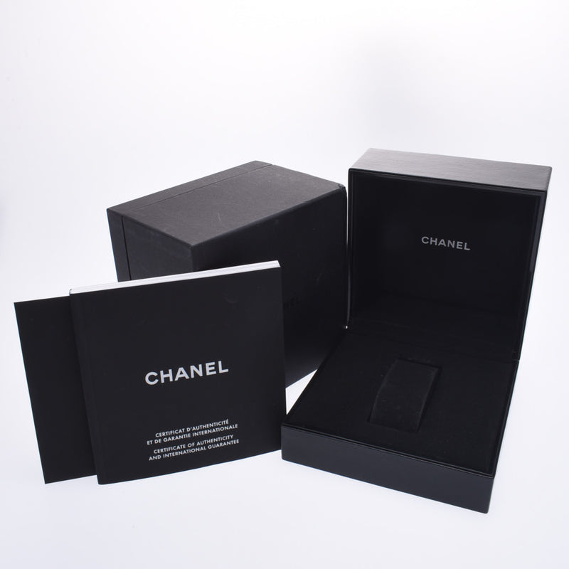 Chanel Chanel J12 38mm Center Diamond 12P Diamond H1757 Boys Black Ceramic / SS Watch Automatic Wound Black Table A-Rank Used Sinkjo