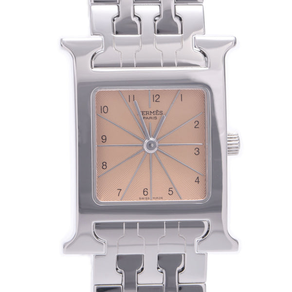 【Summer Selection Clock】 Hermes Hermes Lamsis HH1.210 Women's SS Watch Quartz Pink Table A-Rank Used Sinkjo