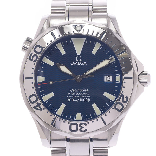 Omega Omega Seamaster Professional 300 2255.80男装手表自动滚动蓝色字符A  - 级使用Silgrin