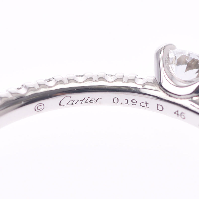 Cartier Elijah Cartier half eternity 180ct6 ladies pt950 platinum ring