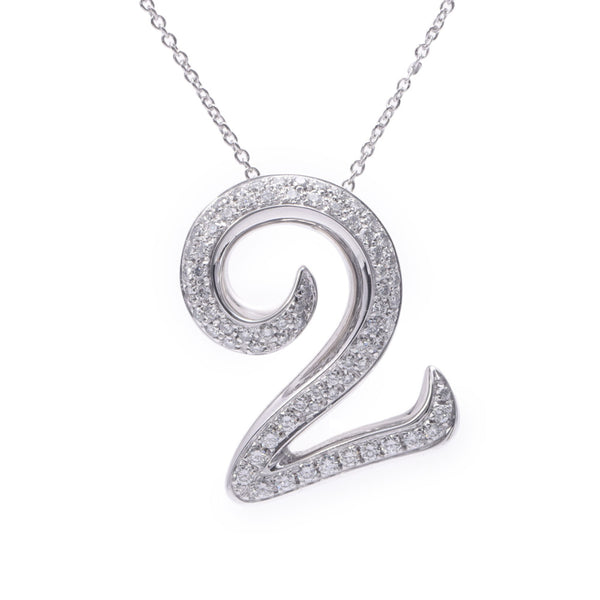 【Summer Selection Recommendation】 Franck Muller Frank Muller Talisman Necklace No. 2 Diamond Unisex K18WG Necklace A-Rank Used Silgrin