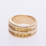 [Summer Selection Recommended] Others Yellow Surfire 3.12ct 18.5 Women's K18 YG Ring / Ring A Rank Used Silgrin