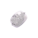 【Summer Selection Recommended】 Other Diamond 0.70ct Bird Motif 14 Unisex K18WG Ring / Ring A Rank Used Silgrin