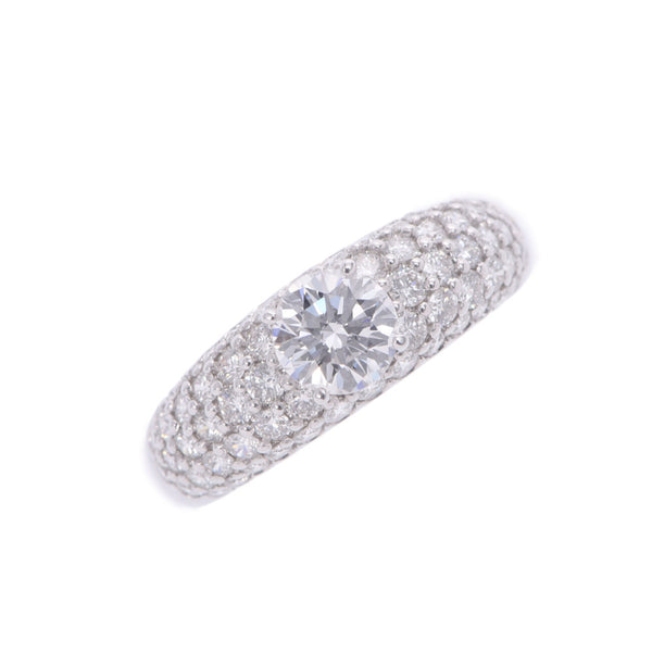 Other Diamonds 0.717ct D-VS1-VG 1.11ct No.13 Ladies Pt950 Platinum Ring Ring A Rank Used Ginzo