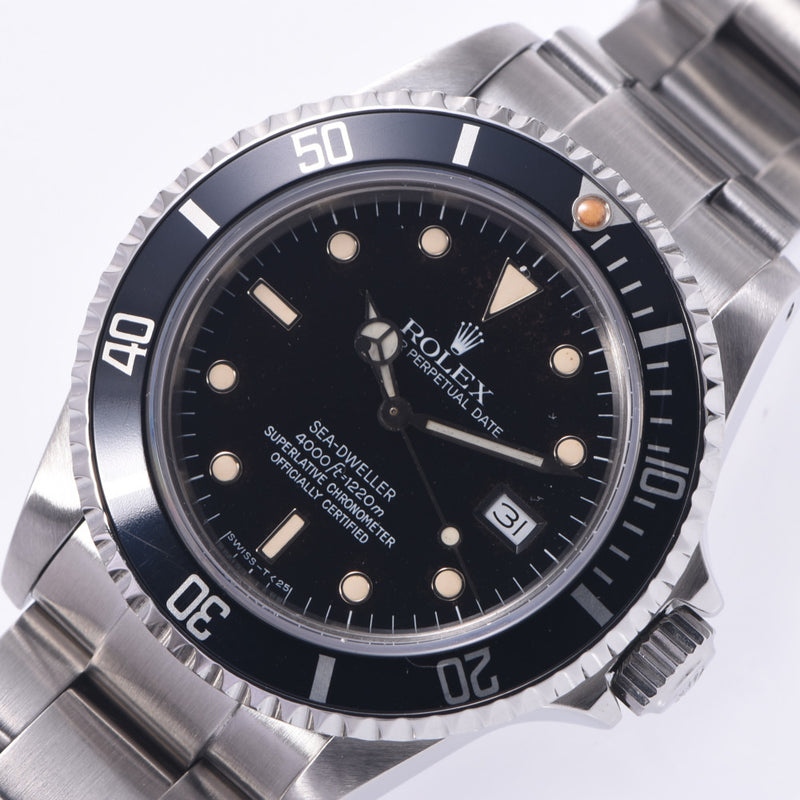 ROLEX ロレックス シードウェラー トリプルシックス 16660 メンズ SS 腕時計 自動巻き 黒文字盤 ABランク 中古 銀蔵