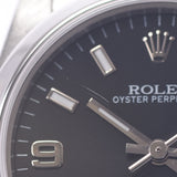 ROLEX Rolex Oyster Peacher 77080 Boys SS Watch Automatic Wound Black Table A-Rank Used Sinkjo