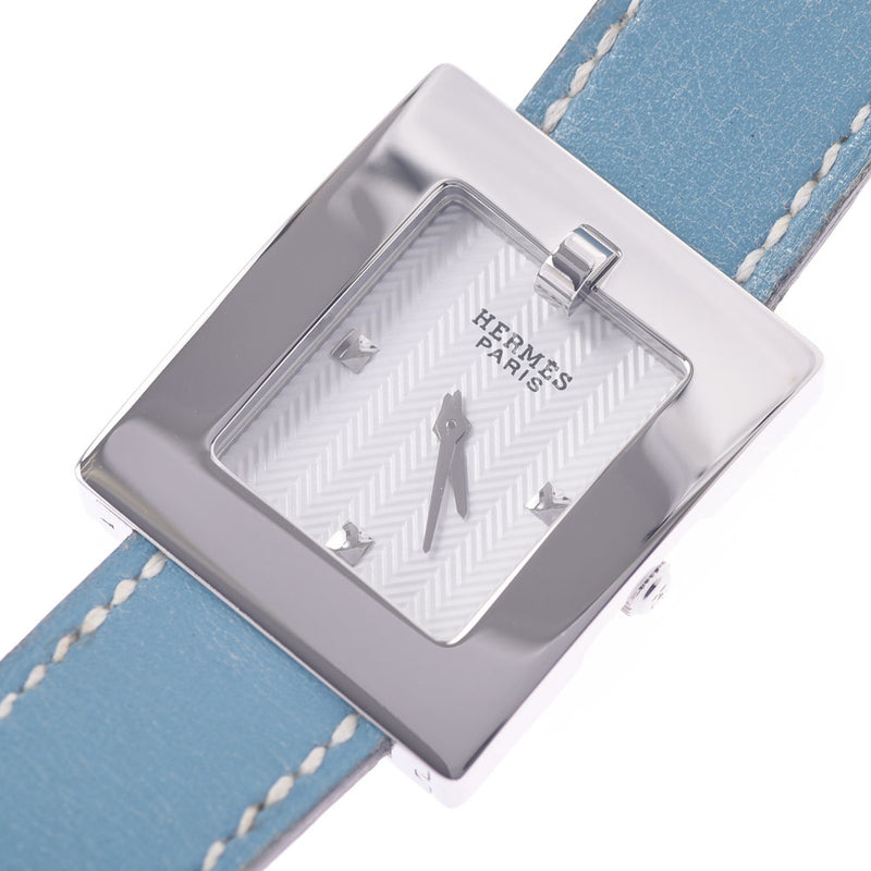 HERMES Hermes Belt Watch BE1.110 Ladies SS/Leather Watch Quartz White Dial A Rank Used Ginzo