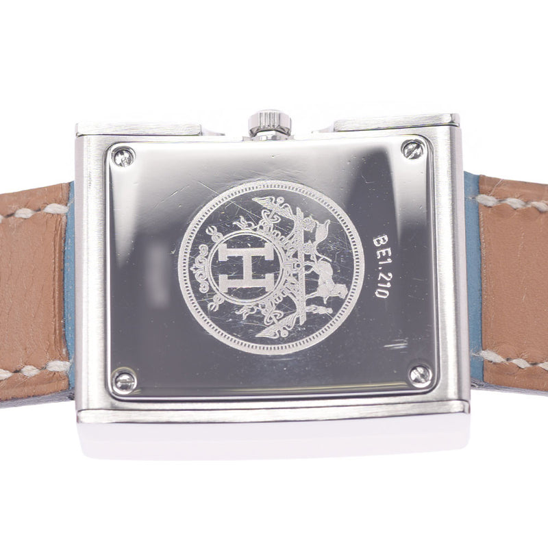 HERMES Hermes Belt Watch BE1.110 Ladies SS/Leather Watch Quartz White Dial A Rank Used Ginzo