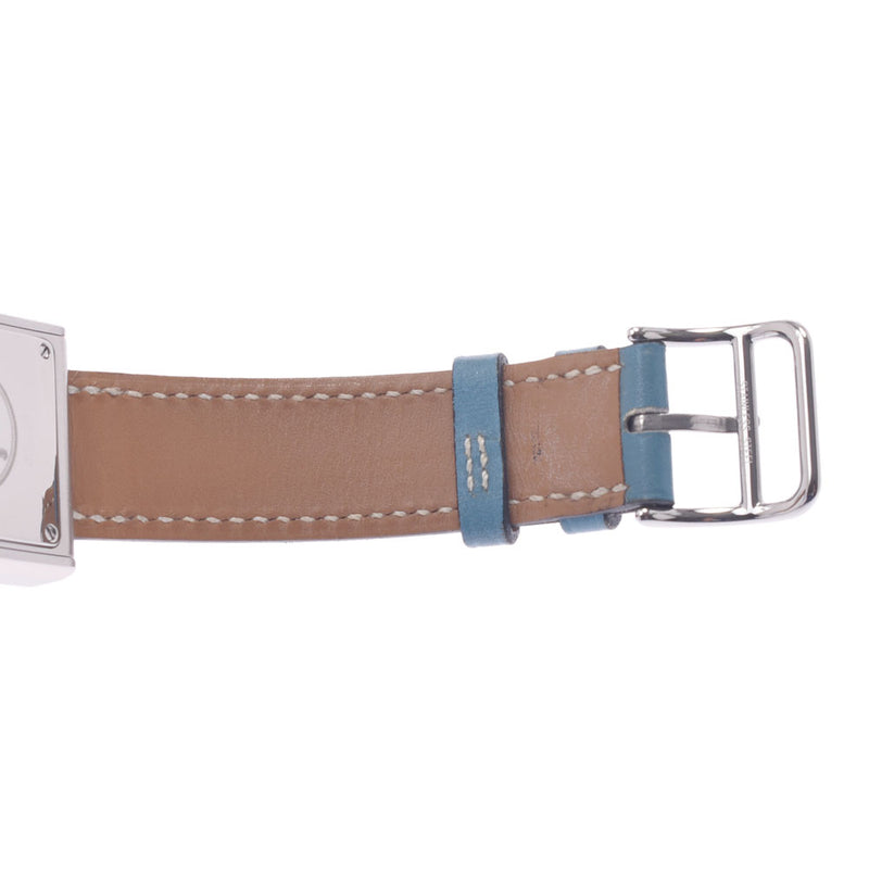 HERMES Hermes Belt Watch BE1.110 Ladies SS/Leather Watch Quartz White Dial A Rank Used Ginzo