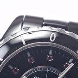 CHANEL Chanel J12 38mm 12P Ruby H1635 Men's Black Ceramic / SS Watch Automatic Black Table A-Rank Used Silgrin