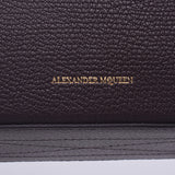 Alexander McQueen Alexander Macqueen Box Bag 2way Bag Dark Purple 479767 Ladies Goat Leather Shoulder Bag Unused Silgrin