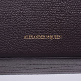 Alexander McQueen Alexander Macqueen Box 2way袋黑暗紫色479767女士山羊皮革单肩包未使用的Silgrin