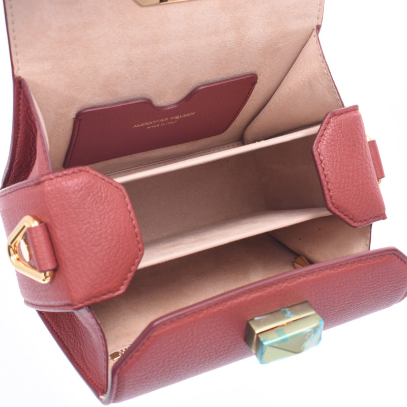 Alexander McQueen Alexander Macqueen Box Bag 2way包红色479767女士山羊皮革单肩包未使用的Silgrin