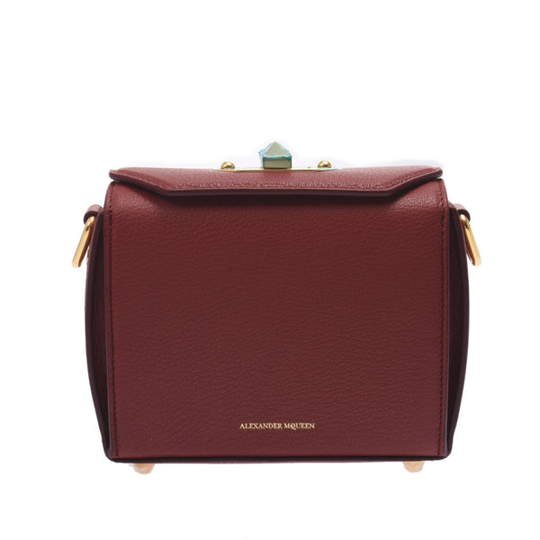 Alexander McQueen Alexander Macqueen Box Bag 2way Bag Red 479767 Ladies Goat Leather Shoulder Bag Unused Silgrin