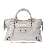 Balenciaga Valenciaga The City 2way Bag White 115748 Women's Handbag B Rank Used Sinkjo