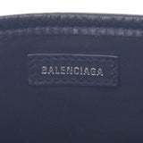 BALENCIAGA バレンシアガ ネイビーカバス XS 2WAYバッグ 黒 390346 ユニセックス キャンバス/レザー ハンドバッグ Aランク 中古 銀蔵